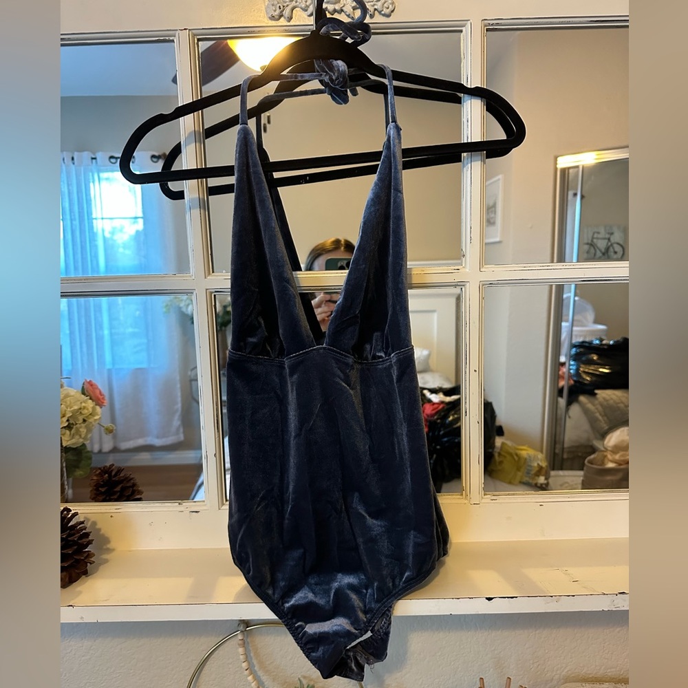 Velvet body suit